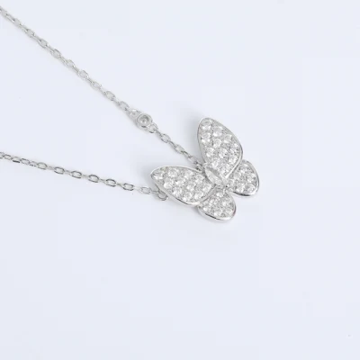 OEM / ODM Collar simple y personalizado Venta al por mayor personalizada Cadena colgante Joyería Diamante Collar de acero inoxidable